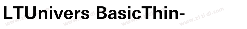 LTUnivers BasicThin字体转换